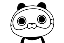動く!目隠しパンダ